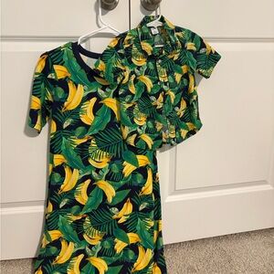 Old Navy Banana Leaf Print Set - Green and Yellow